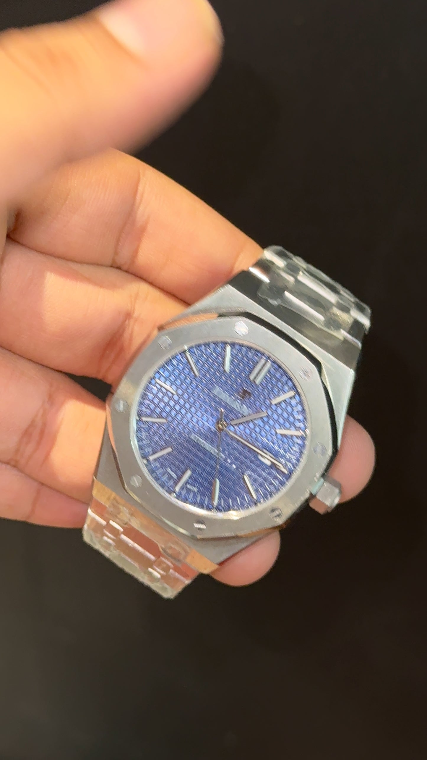 AP | Auto | Silver Chain  | Blue Dial