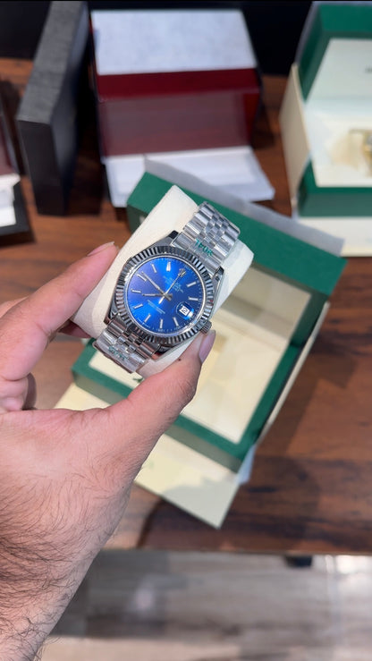 DateJust | Silver Chain | Blue Dial