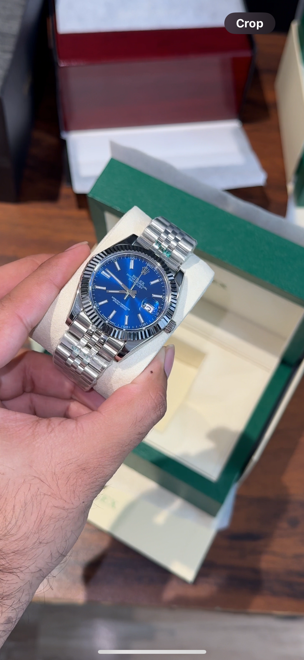 DateJust | Silver Chain | Blue Dial