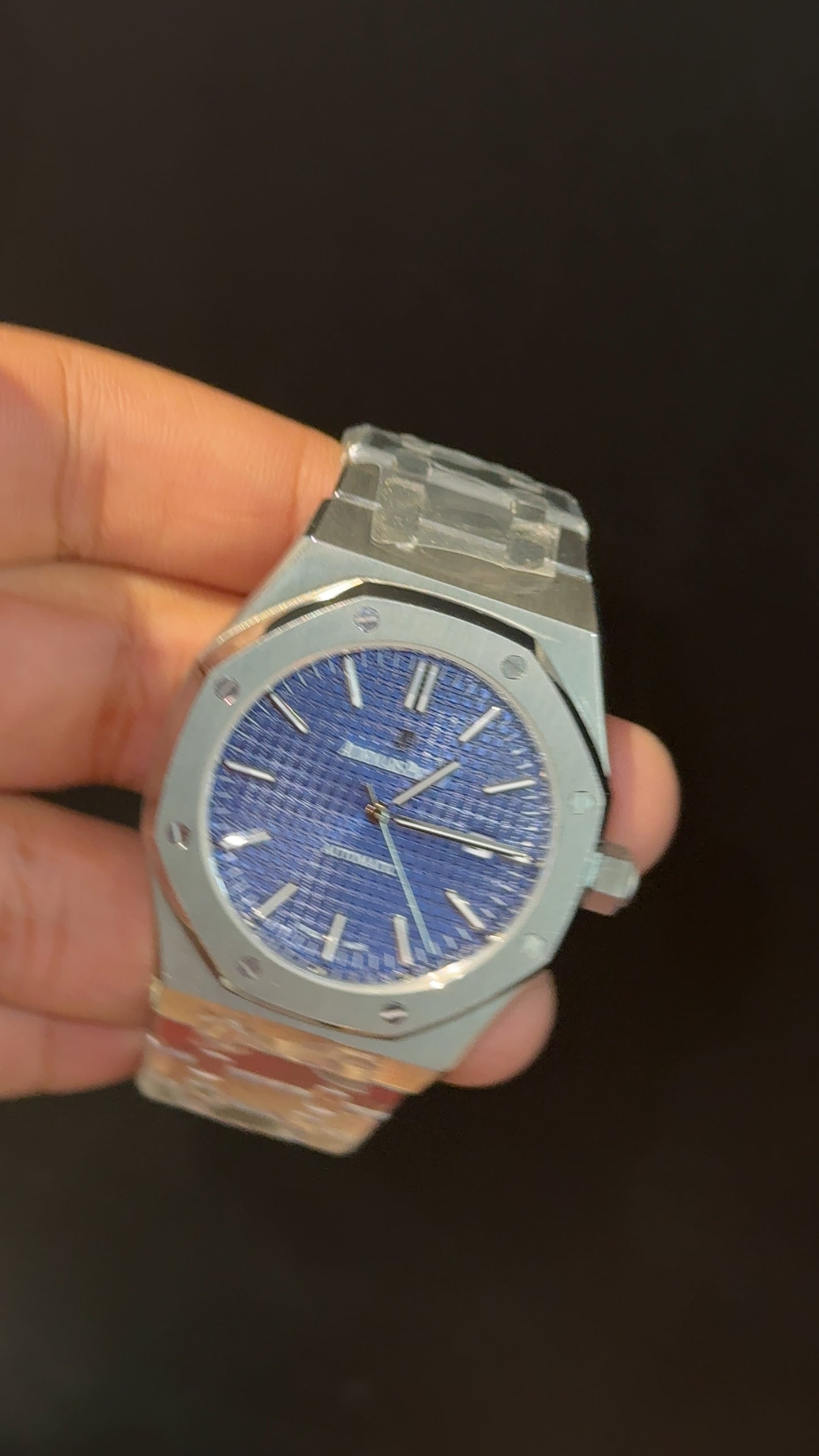 AP | Auto | Silver Chain  | Blue Dial