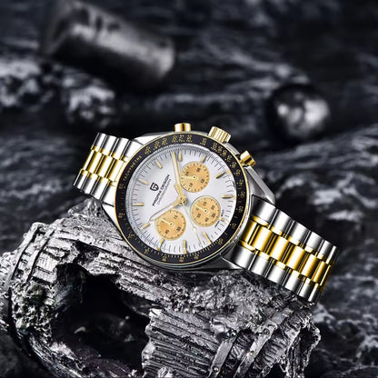 Pagani Design PD-1701 | Speedmaster | GOLD TT | WHITE DIAL