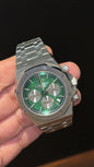 AP | Silver Chain | White Chrono | Green Dial