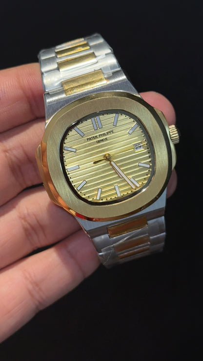 Pp Auto | Rose Two Tone | Gold Dial