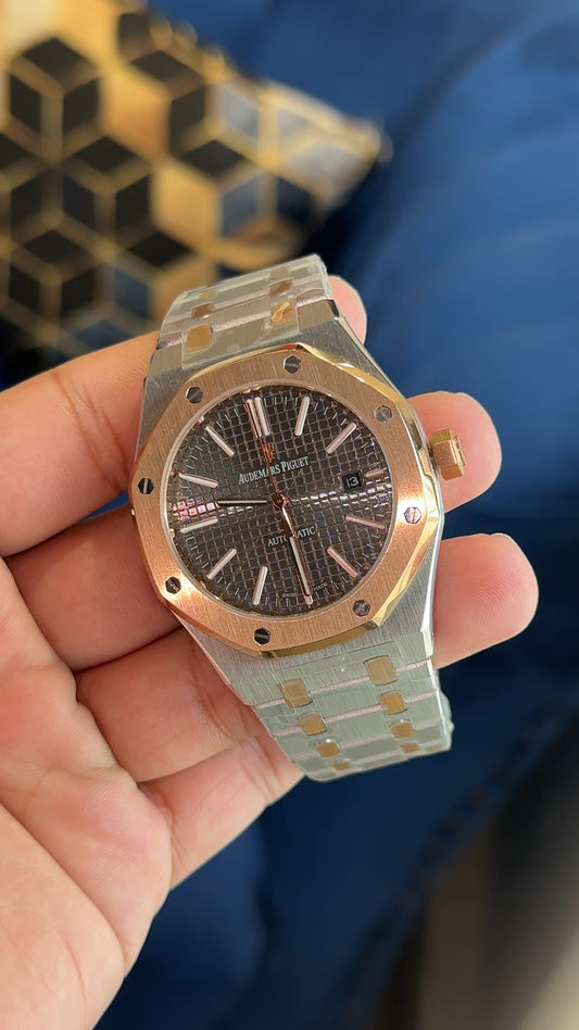 Ap Auto | Rose Two Tone | Grey Box Dial