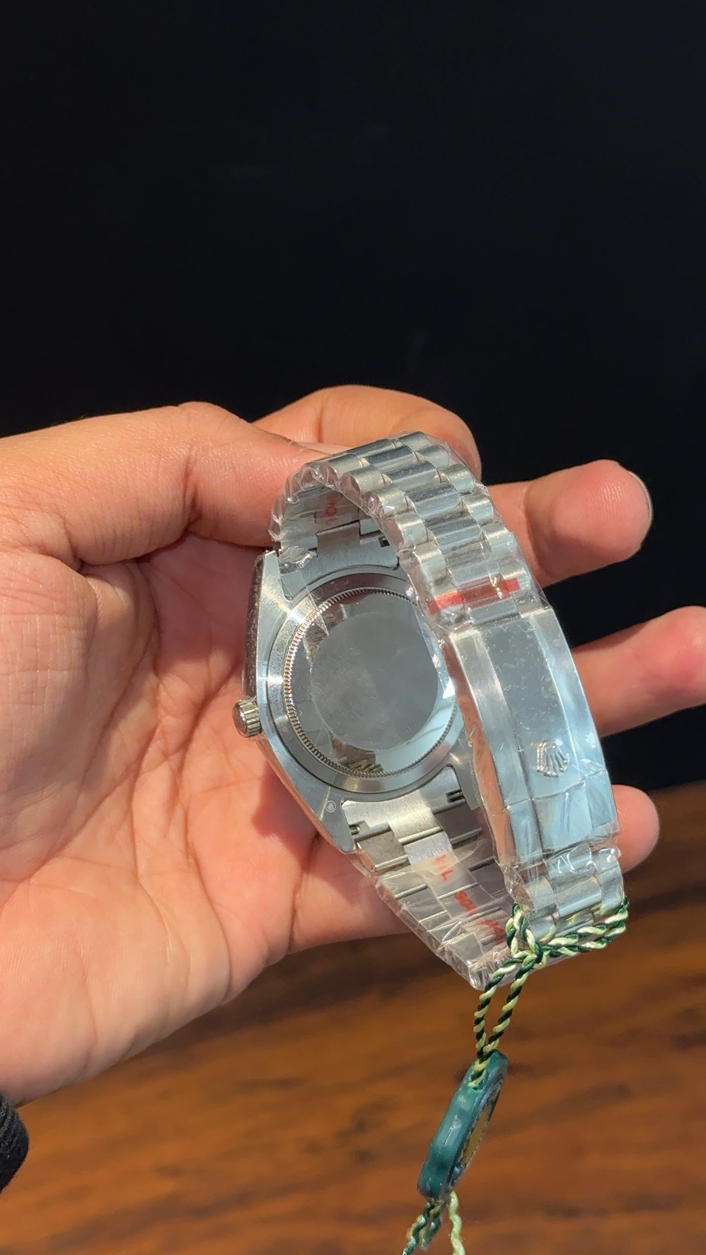 Daydate | Silver Chain | Green Dial