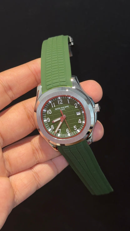 Pp Auto | Aquanaut | Green Strap | Green Dial