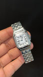 Cartier Panthere | 26mm | Woman  | Diamond Case | Silver Chain | White Dial