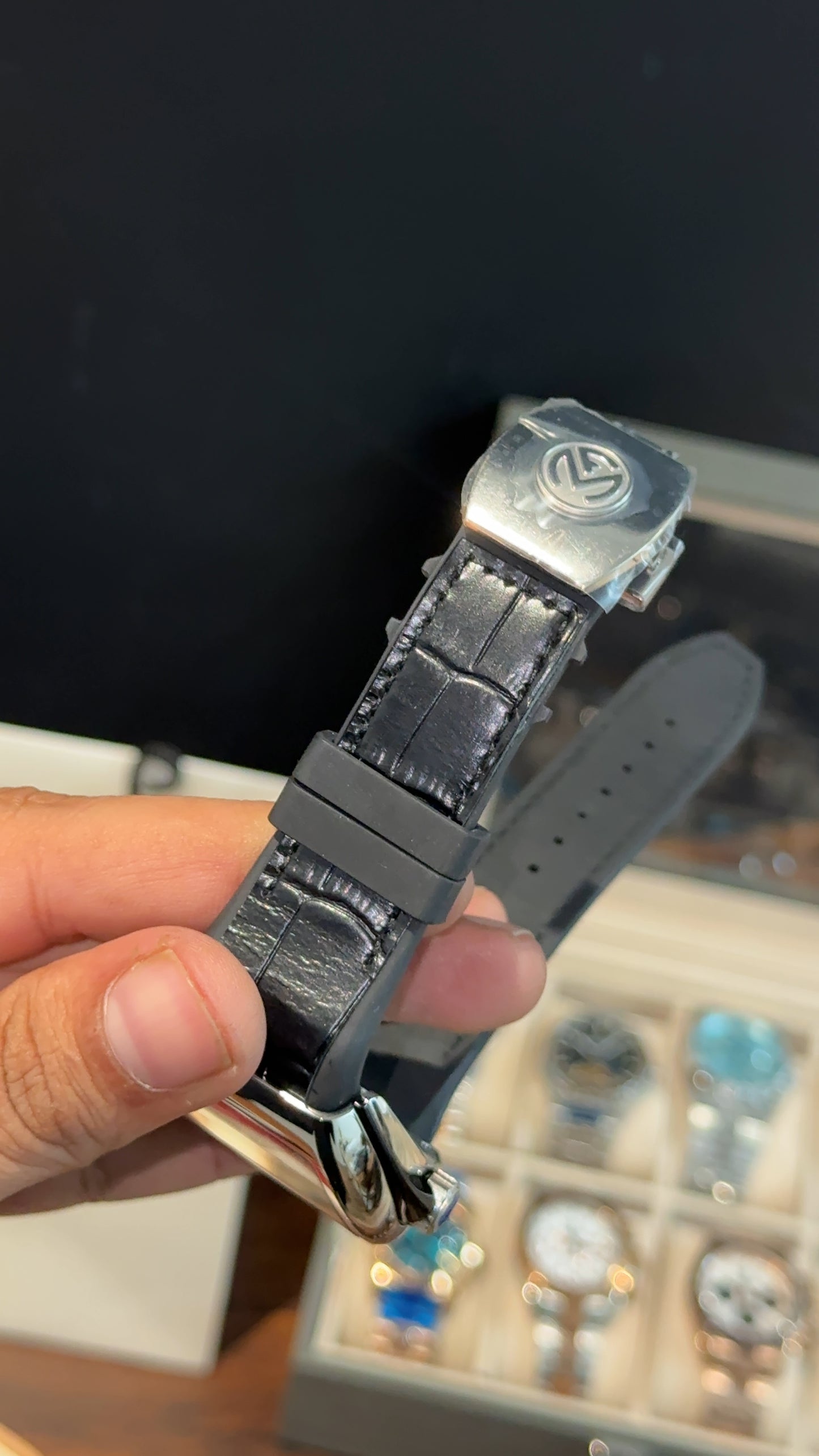 Premium Franck Muller | Vanguard Edition | Silver Case | Black Strap | White Dial