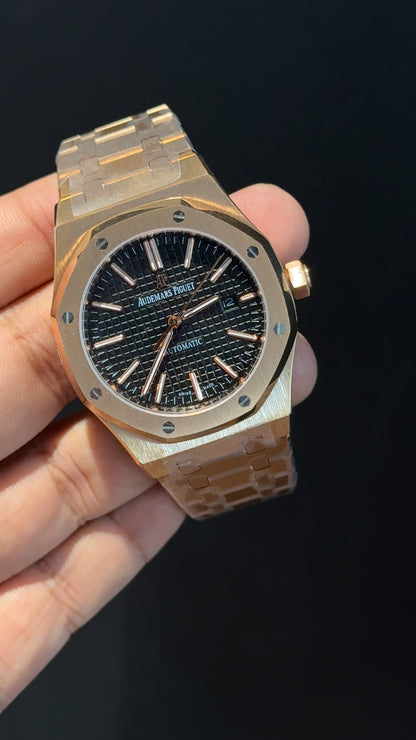 AP Auto | Rose Chain | Black Dial