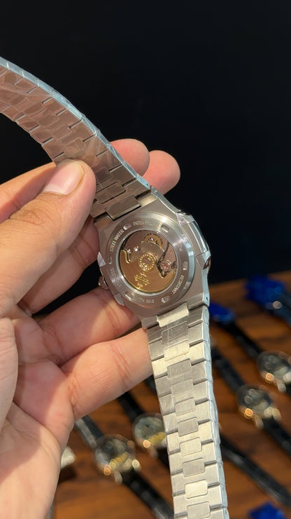 PP Auto | Silver Chain | Black Dial