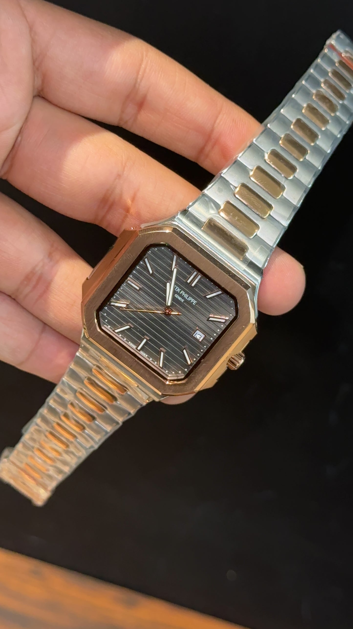Pp Auto | Cubitus | Rose Two Tone | Grey Dial - twentyfour