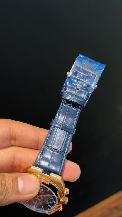 Vacheron Constantin | Rose | Blue Leather Strap | Chrono | Blue Dial