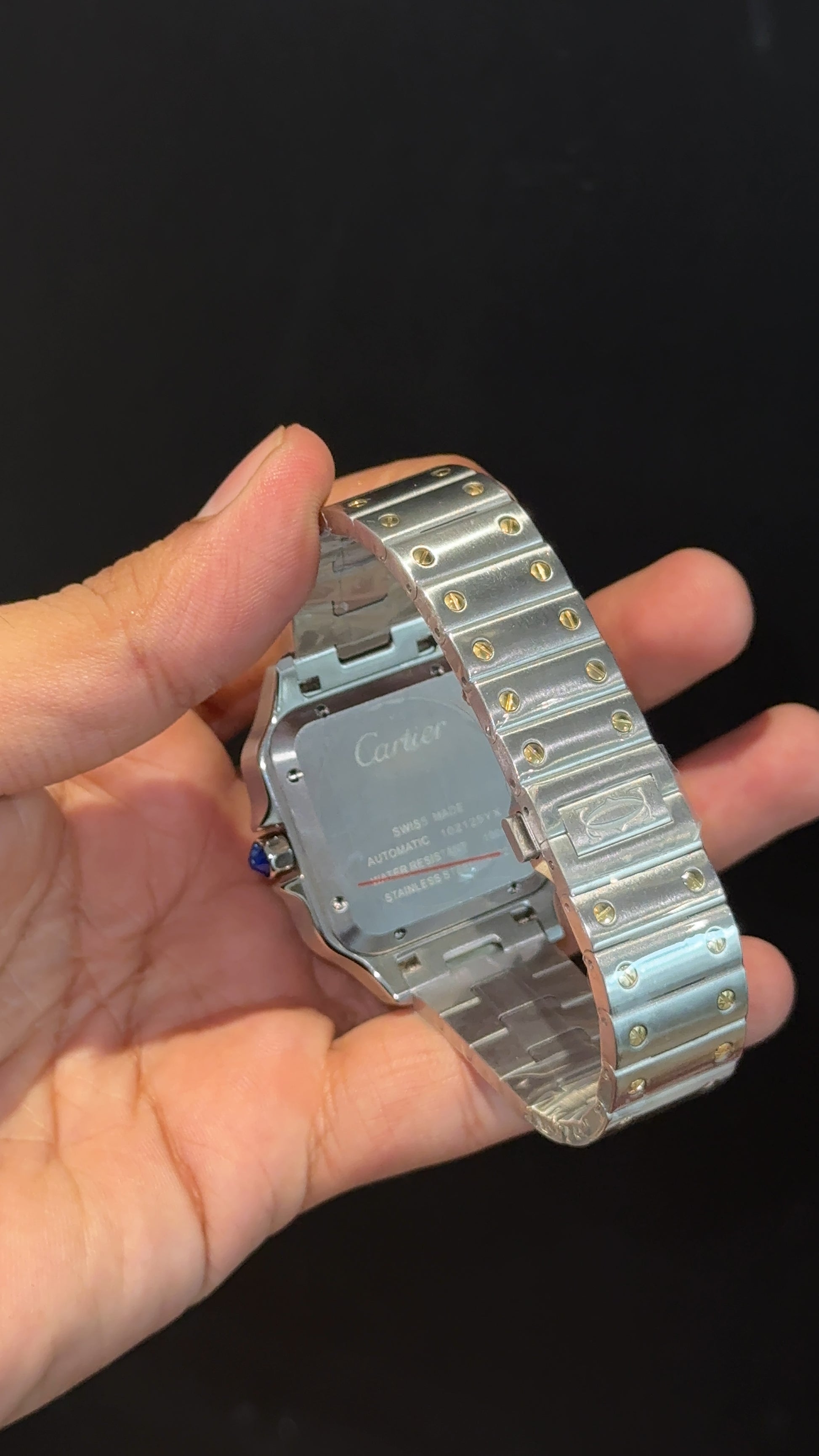Santos | Gold Two Tone | Green Dial - twentyfour