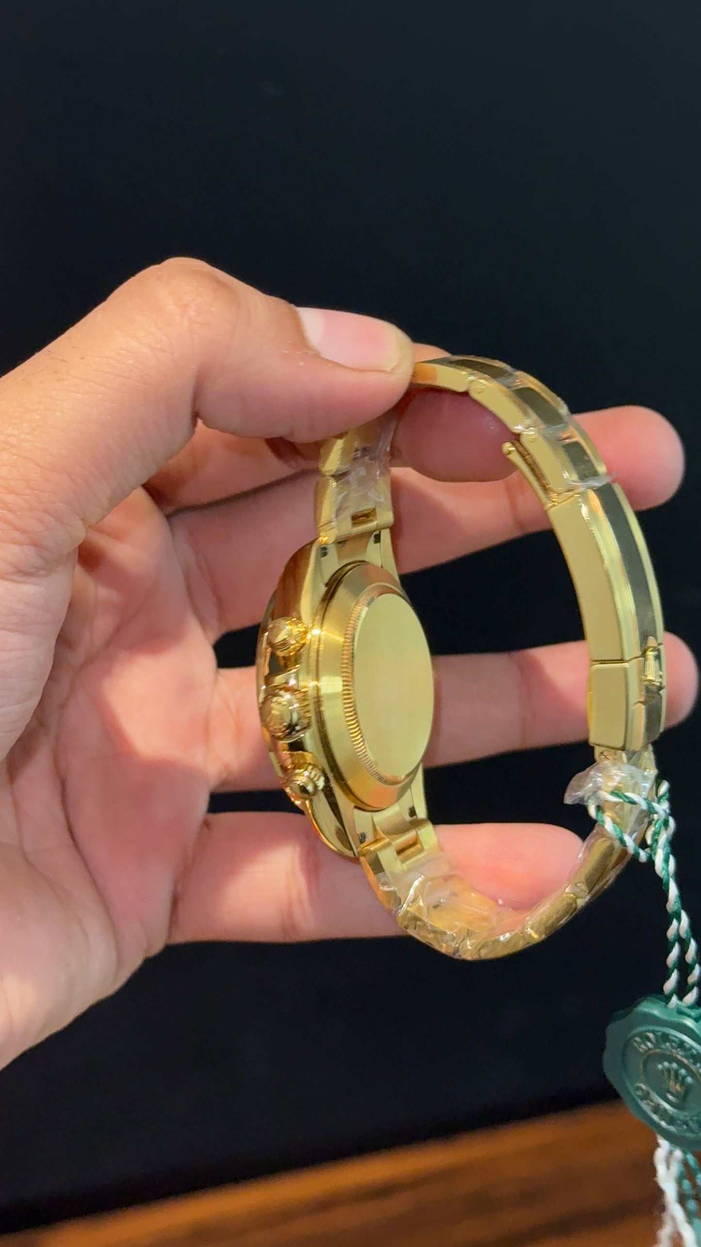 Executive Daytona | Gold Chain | Chrono | Gold Dial