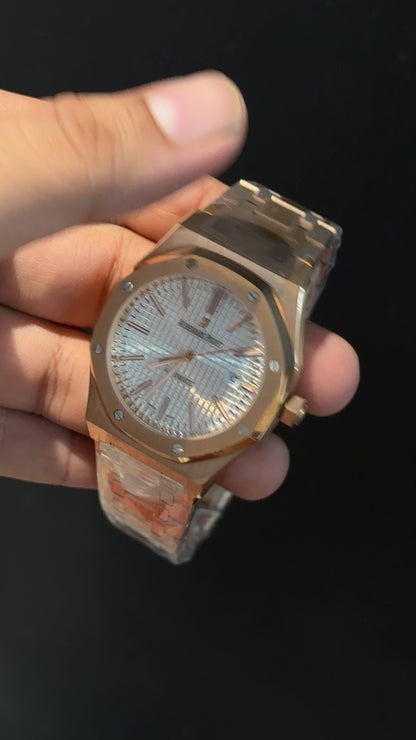 AP Auto | Rose Chain | White Dial