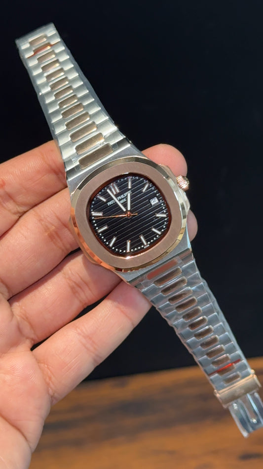 PP Auto | Rose Two Tone | Black Dial