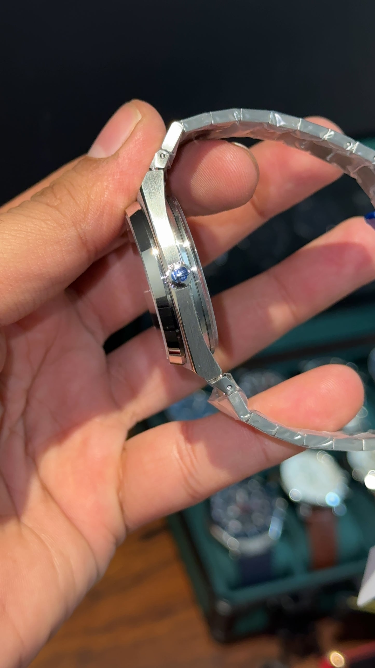 Tissot Prx  | Auto | Silver Chain | Sky Blue Texture Dial