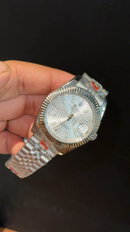 Datejust | Silver Chain | White Lines Dial - twentyfour