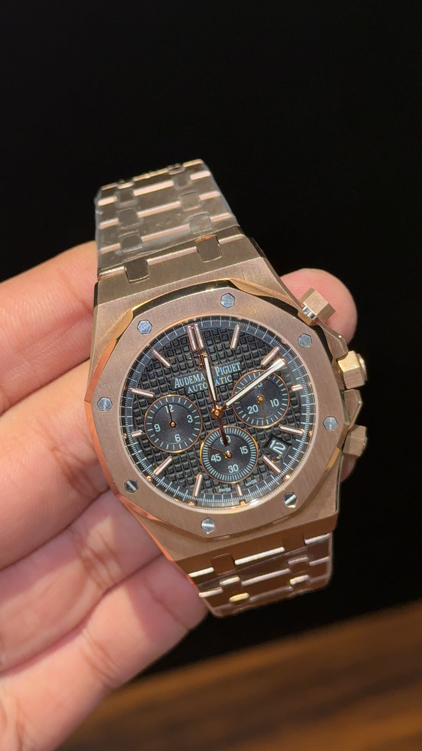 AP | Rose Chain | Chrono | Black Box Dial - twentyfour