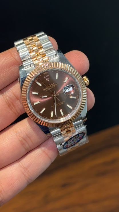 Premium Datejust | Rose Two Tone | Choco Dial