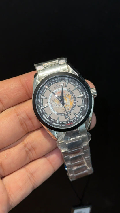 Omega Seamaster | Silver Chain | World Edition | Shaddy Black Dial