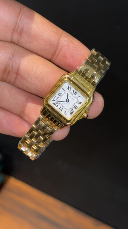 Cartier Panthere | 22mm | Woman  | Gold Chain | White Dial