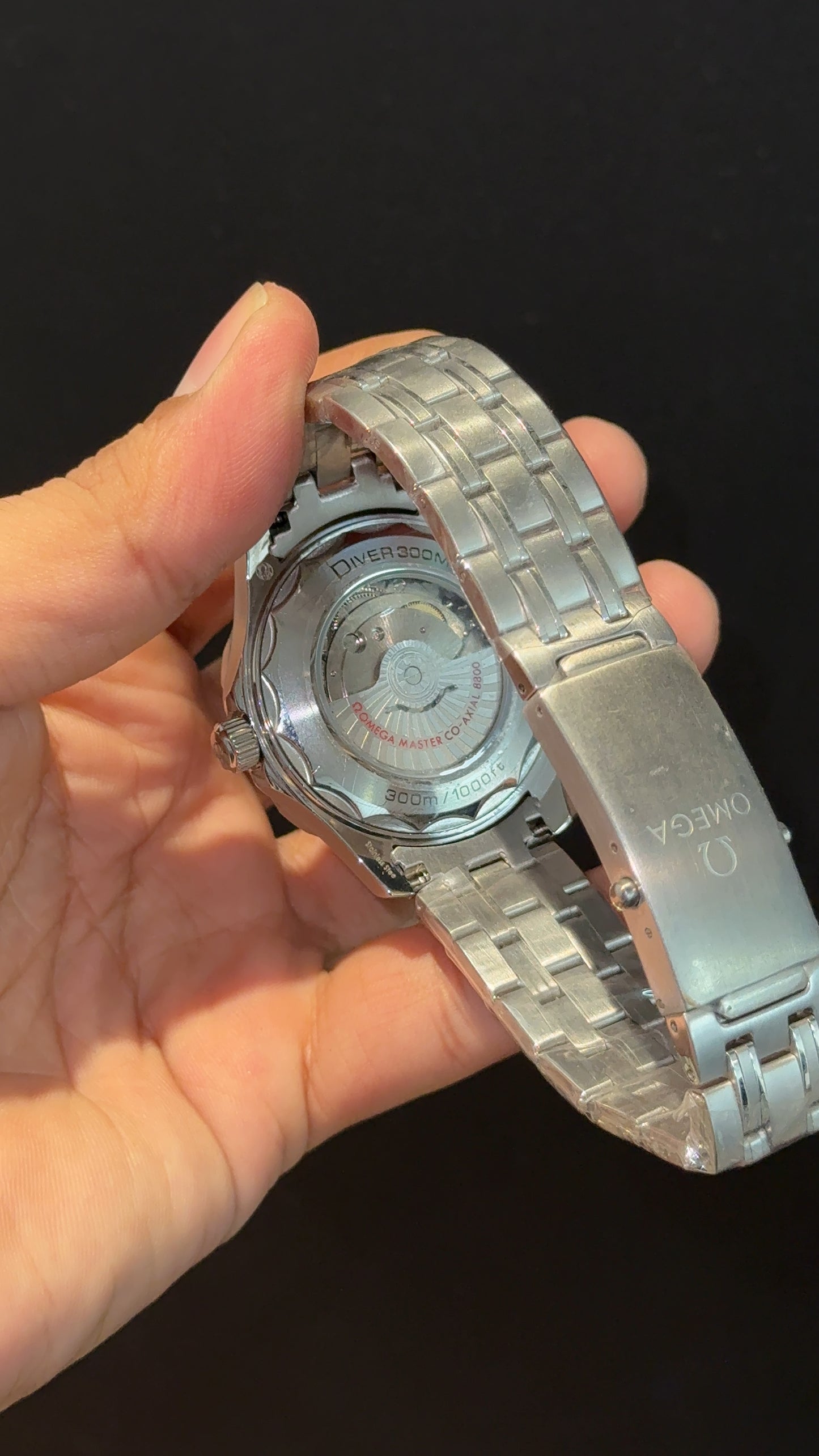 Omega Seamaster | Silver Chain | Blue Bezel | Grey Blue Dial