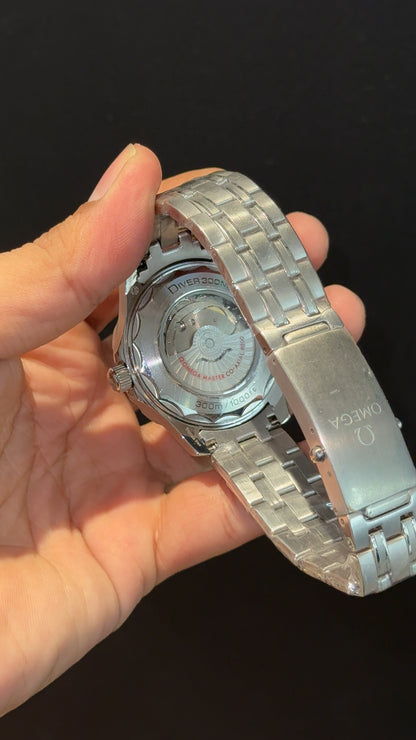 Omega Seamaster | Silver Chain | Blue Bezel | Grey Blue Dial