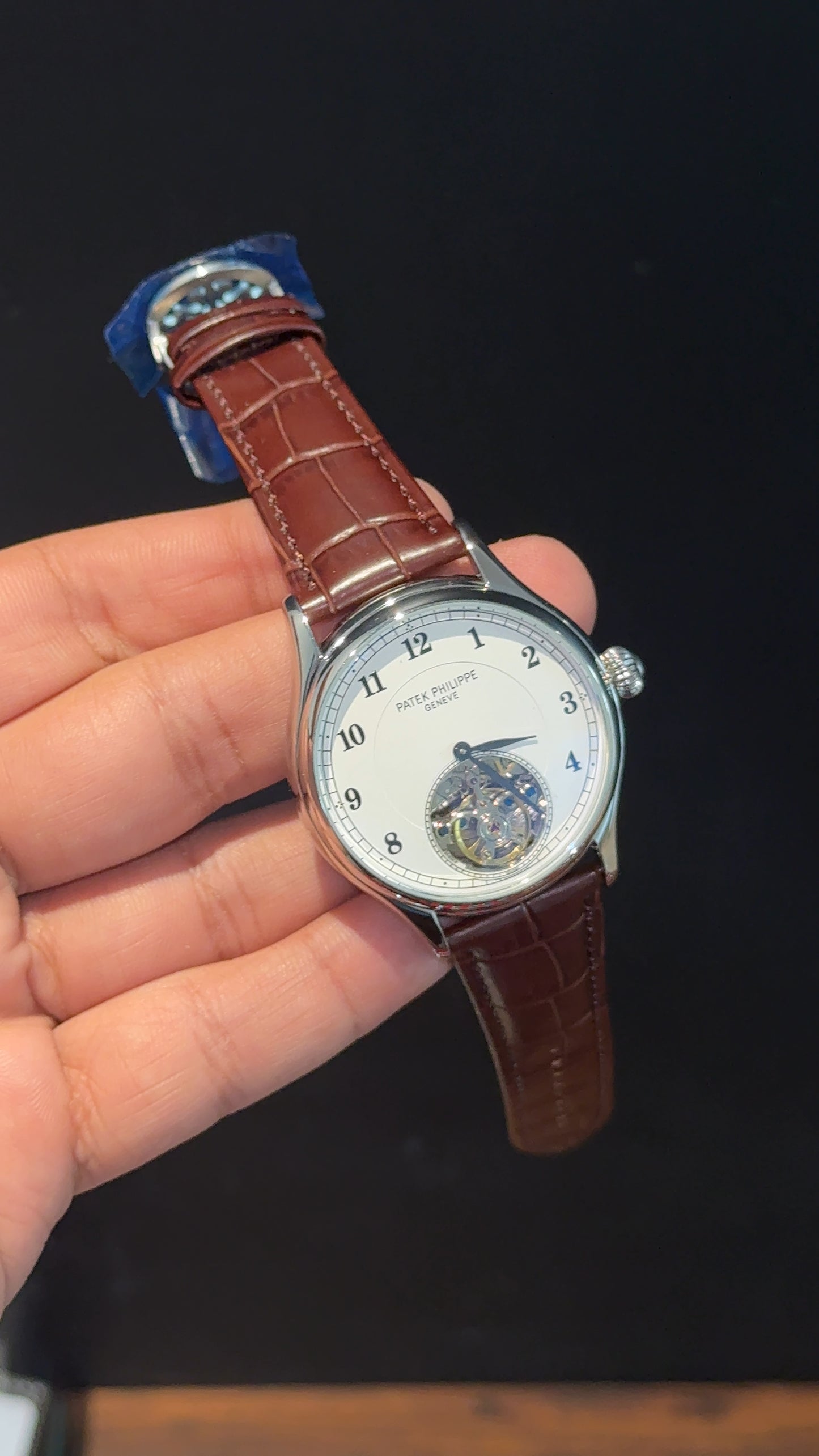 Pp Auto | Pendulum | Silver | Brown Strap | White Digits Dial - twentyfour