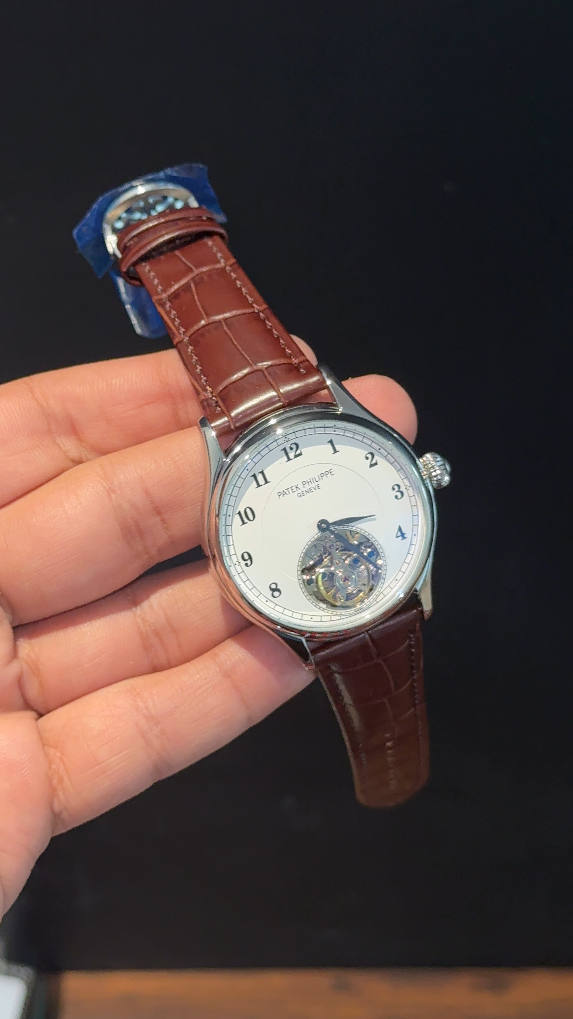 Pp Auto | Pendulum | Silver | Brown Strap | White Digits Dial - twentyfour