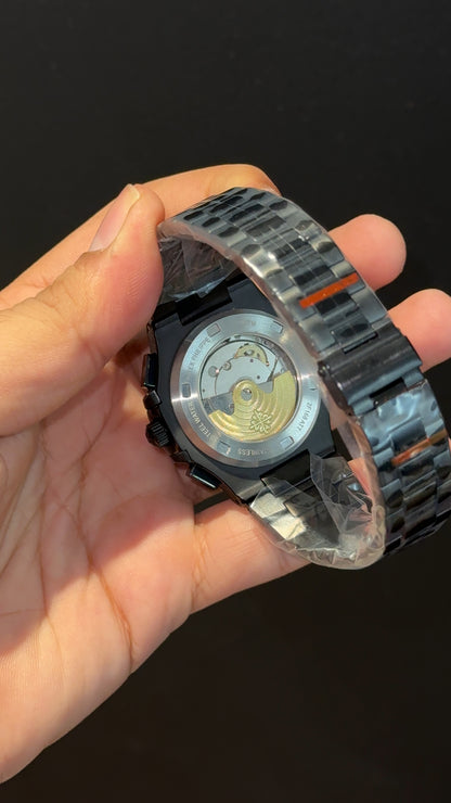 PP Auto | Single Time Edition | Black Chain | Shaddy Grey Dial