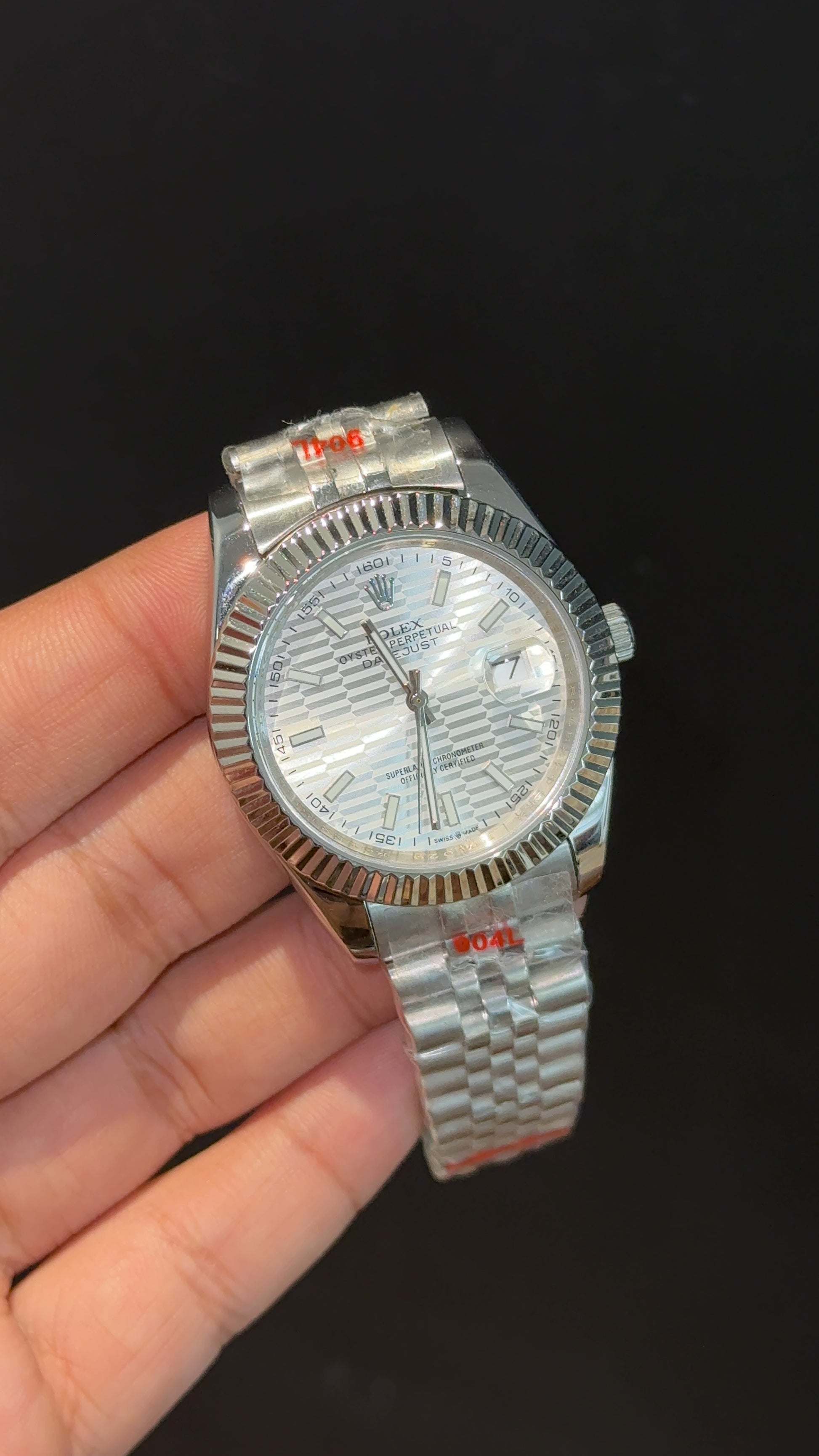 Datejust | Silver Chain | White Lines Dial - twentyfour
