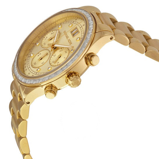 Michael Kors Women’s Quartz Gold Stainless Steel Gold Dial 40mm Watch MK6187