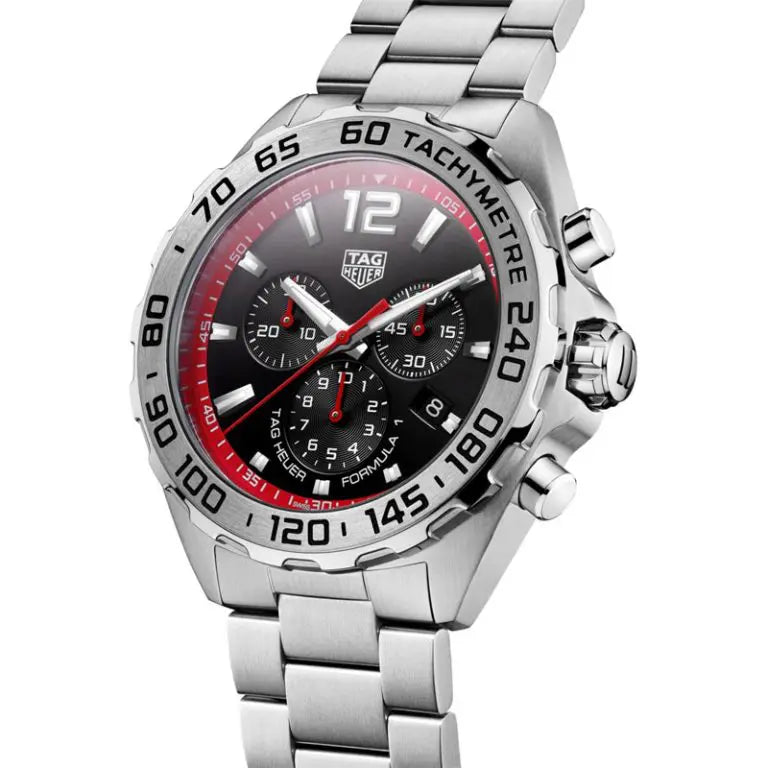 Tag Heuer Formula 1 Men’s Quartz Swiss Made Silver Stainless Steel Black Dial 43mm | CAZ101Y.BA0842