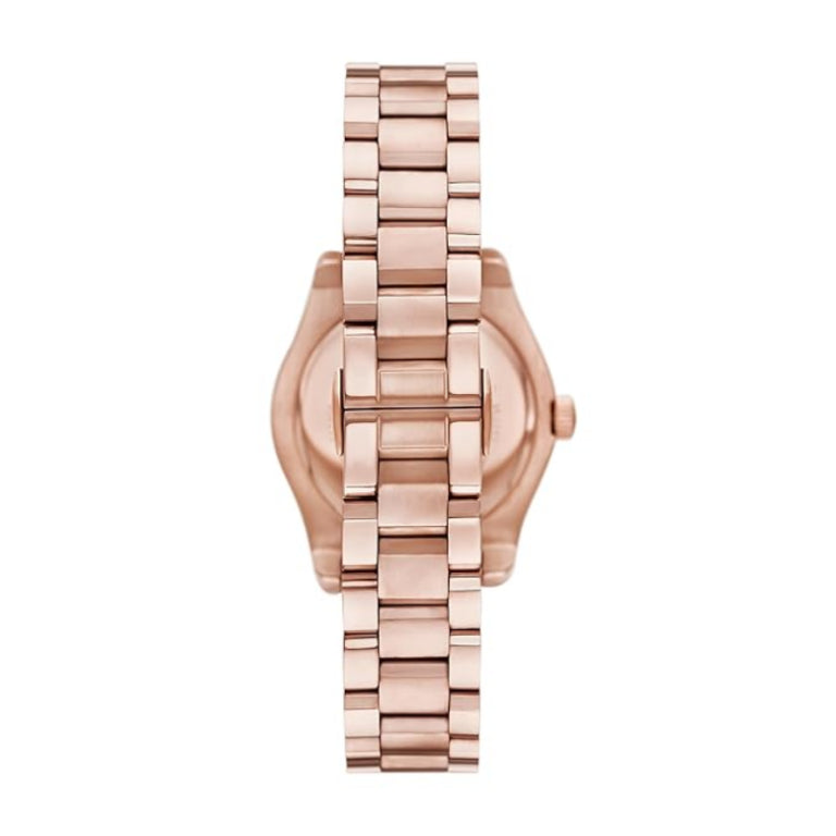 Emporio Armani Women’s Rose Gold Stainless Steel Green Dial 32mm AR11639 - twentyfour