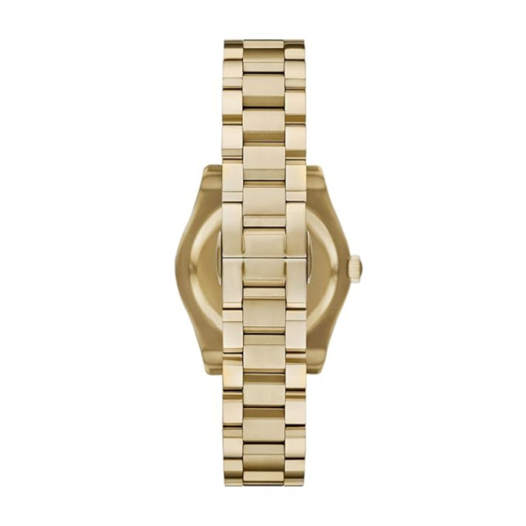 Emporio Armani Women’s Quartz Gold Stainless Steel Mother Of Pearl White Dial 32mm AR11657 - twentyfour