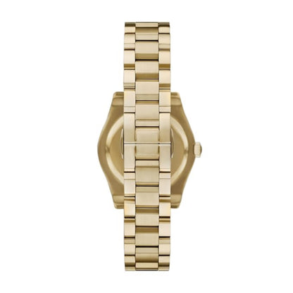 Emporio Armani Women’s Quartz Gold Stainless Steel Mother Of Pearl White Dial 32mm AR11657 - twentyfour