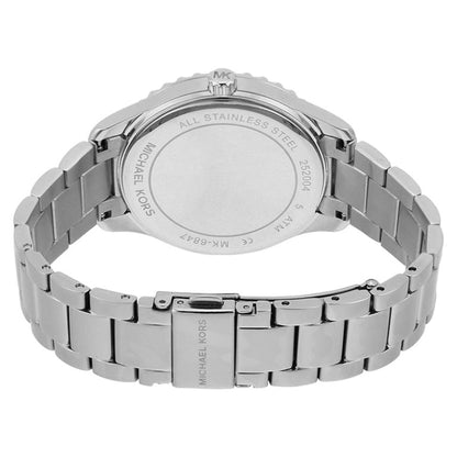 Michael Kors Women’s Quartz Silver Stainless Steel Blue Mother Of Pearl Dial 38mm Watch MK6847