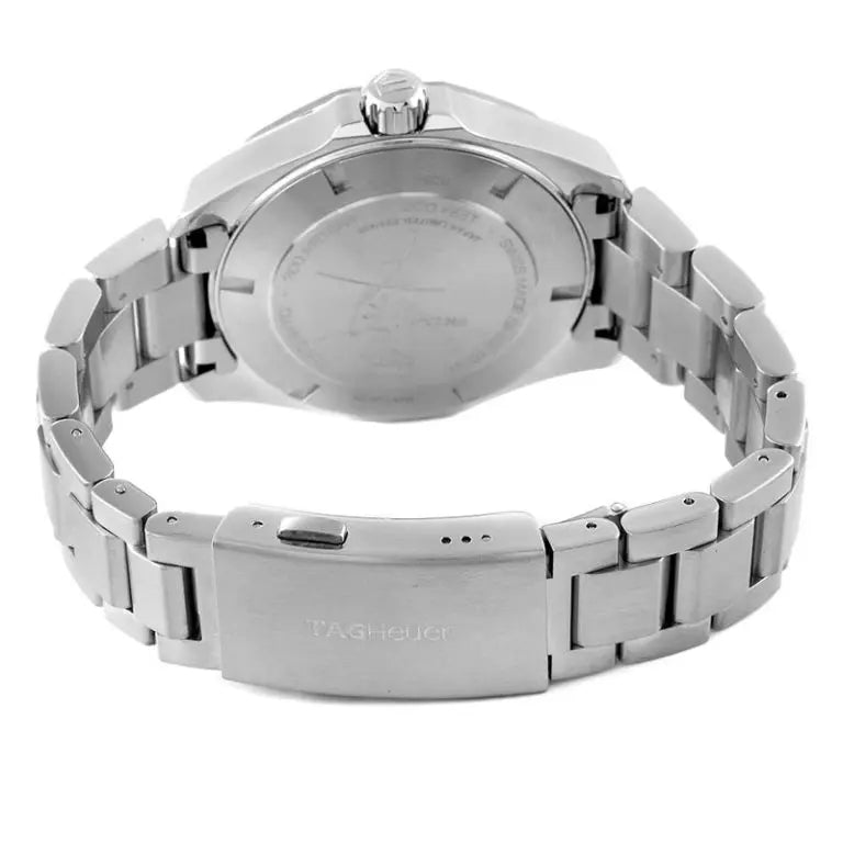 Tag Heuer Aquaracer Men’s Automatic Swiss Made Silver Stainless Steel Blue Dial 43mm Watch WAY201H.BA0927 - twentyfour