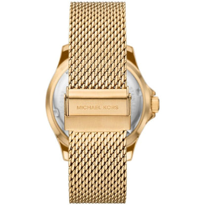 Michael Kors Men’s Quartz Gold Stainless Steel Gold Dial 43mm Watch MK9083