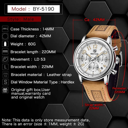 Benyar BY-5190 | Montre Homme