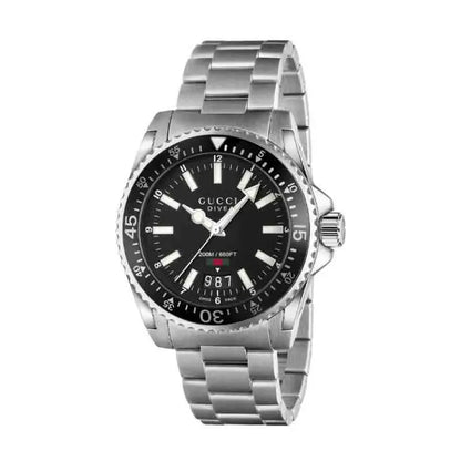 Gucci Men’s | Quartz Stainless Steel Black Dial 40mm YA136301