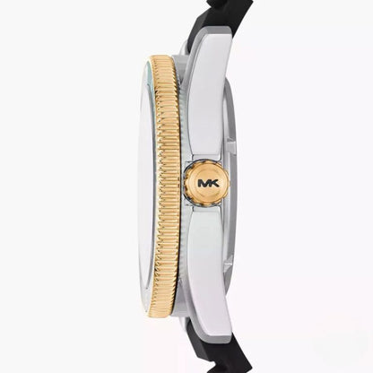 Michael Kors Men’s | Black Silicone Strap Green Dial 42mm MK9158