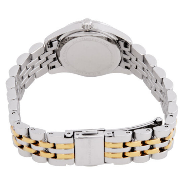 Michael Kors Women’s Quartz Two-Tone Stainless Steel Blue Mother Of Pearl Dial 26mm Watch MK4865 - twentyfour