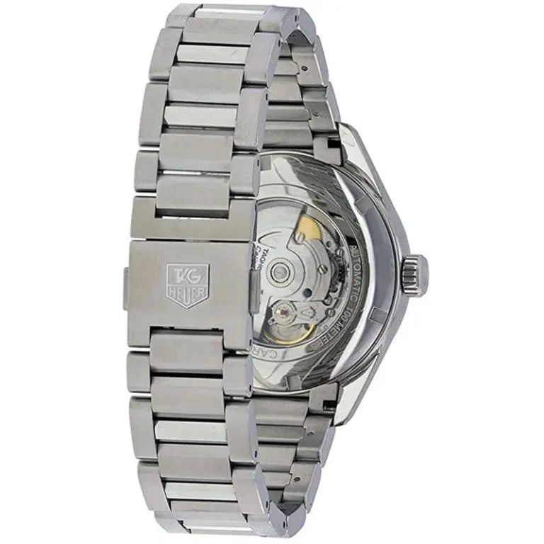 Tag Heuer Carrera Calibre 5 Brown Leather Strap Black Dial Automatic WAR201C.FC6291 - twentyfour