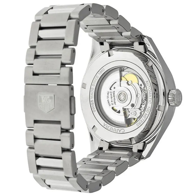 Tag Heuer Carrera Men’s Automatic Swiss Made Silver Stainless Steel Silver Dial 41mm Watch WAR201B.BA0723 - twentyfour