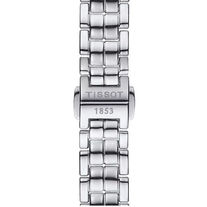 Tissot Women’s Quartz Swiss Made Silver Stainless Steel Black Mother Of Pearl Dial 30mm Watch T094.210.11.121.00