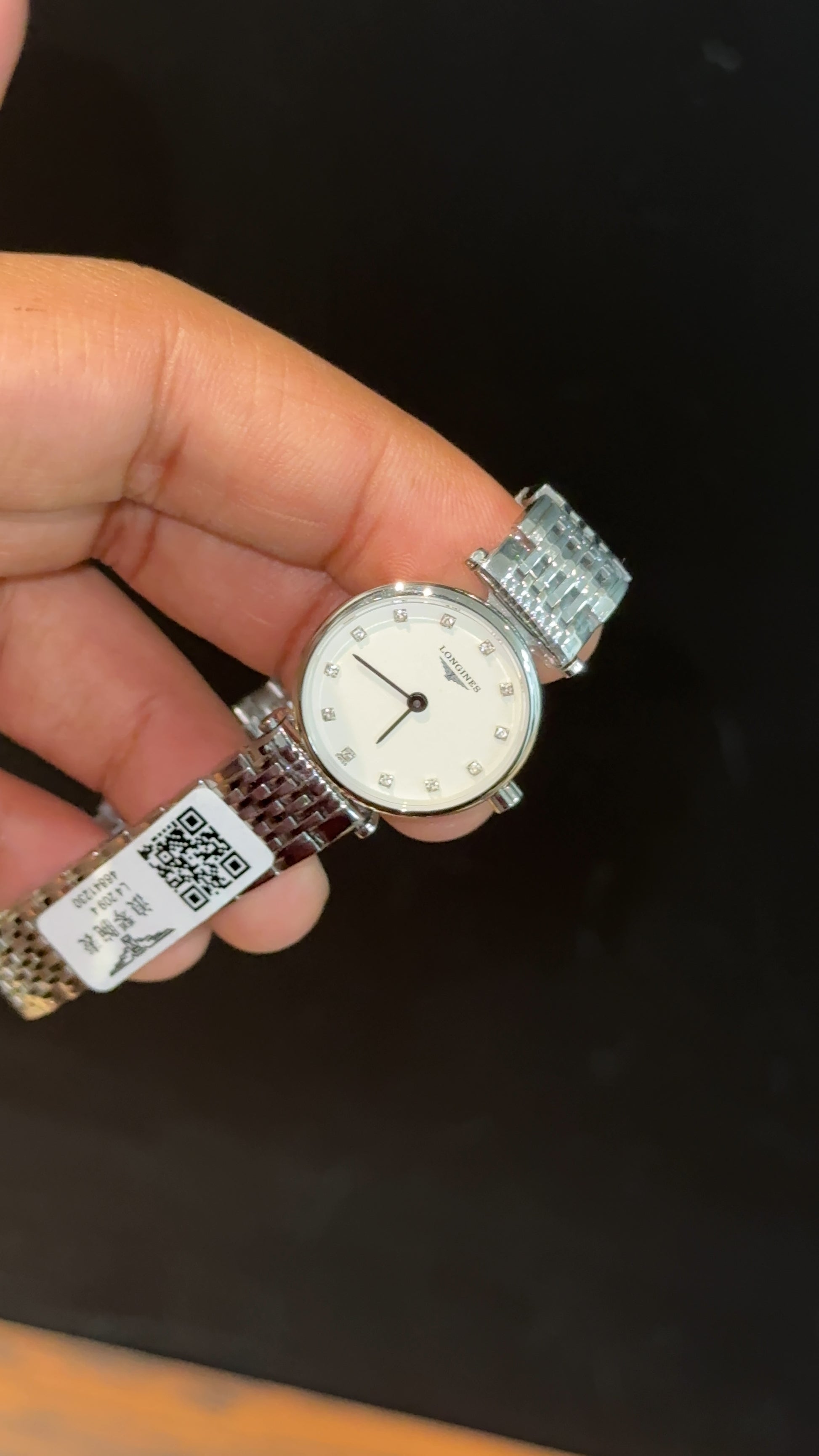 Longines | Woman | Silver Chain | White Diamond Dial - twentyfour