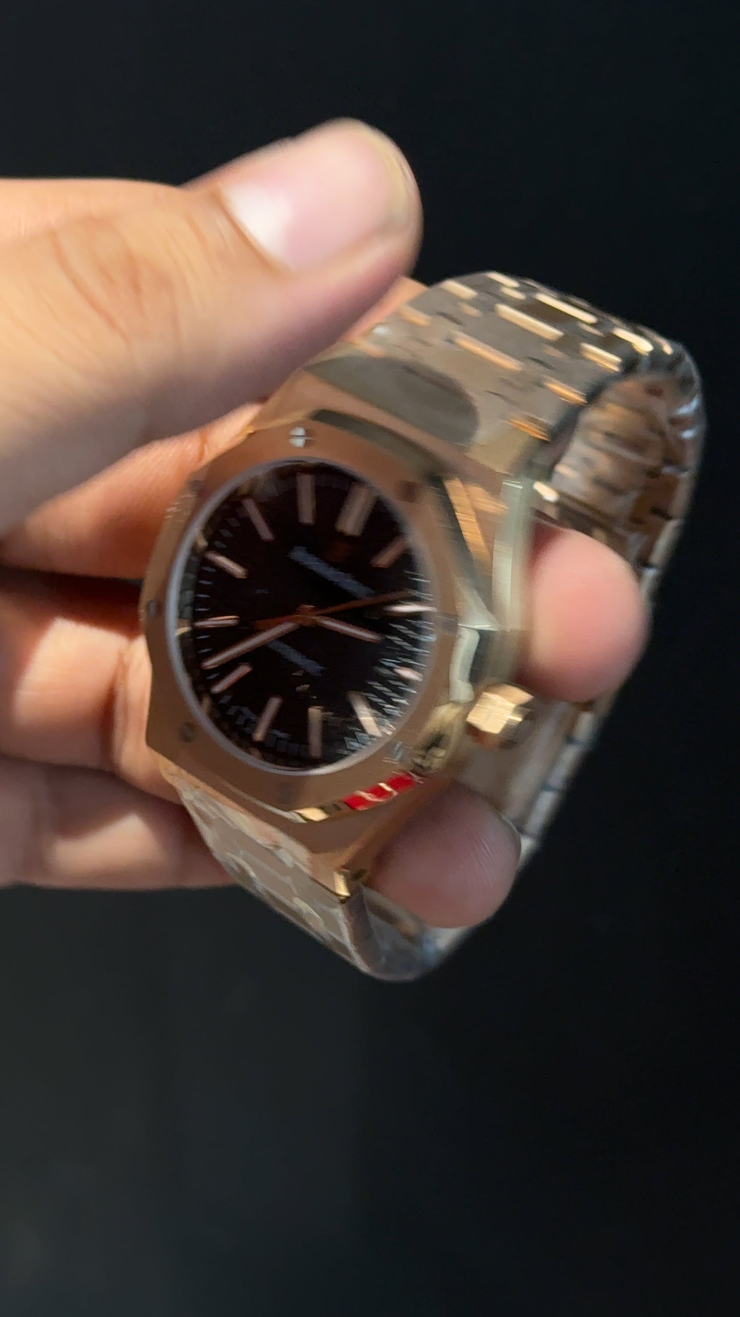 AP Auto | Rose Chain | Black Dial