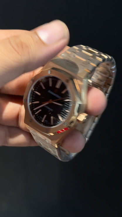 AP Auto | Rose Chain | Black Dial